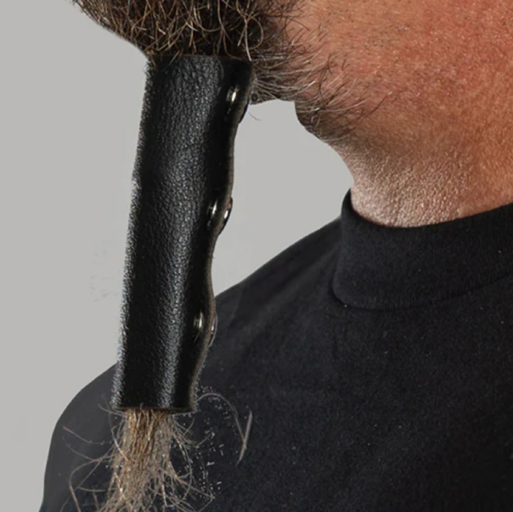 Beard Ponytail Hair Glove leather
